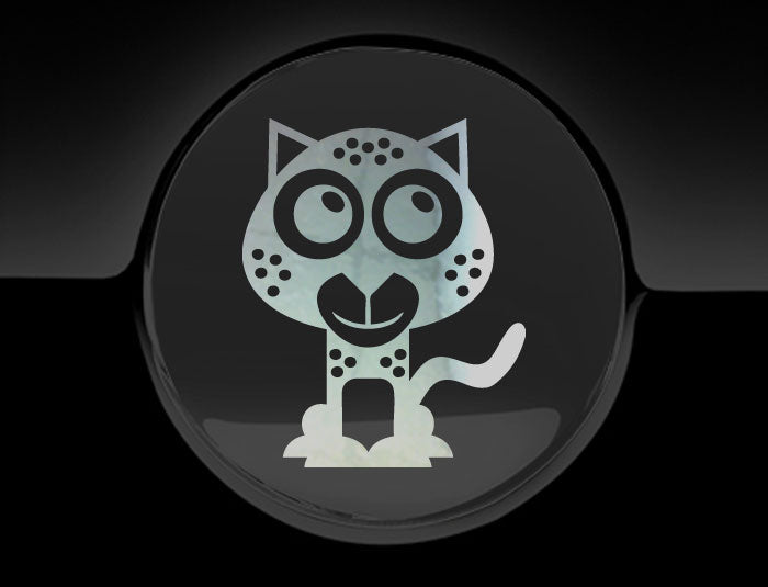 Adorable Cheetah Fuel Cap Car Sticker