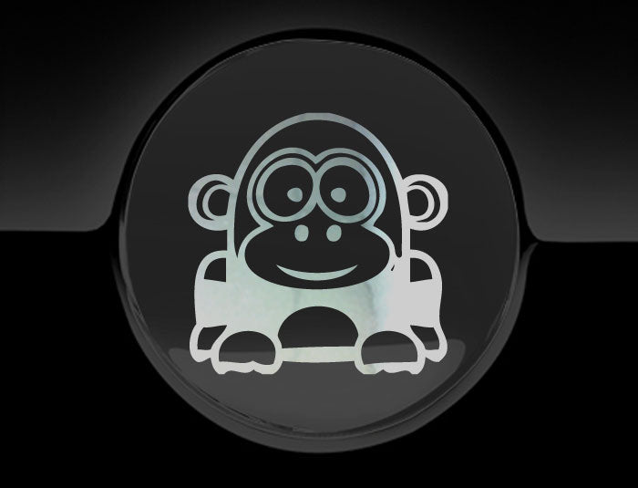 Funny Cartoon Gorilla Fuel Cap Cover Car Sticker