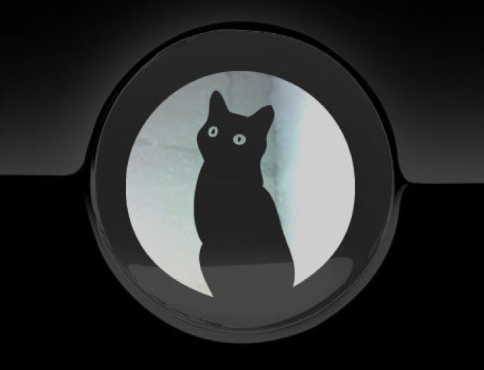 Moon Cat Fuel Cap Cover Car Sticker