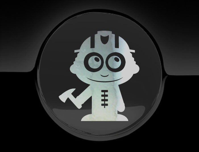 Adorable Firefighter Fuel Cap Car Sticker
