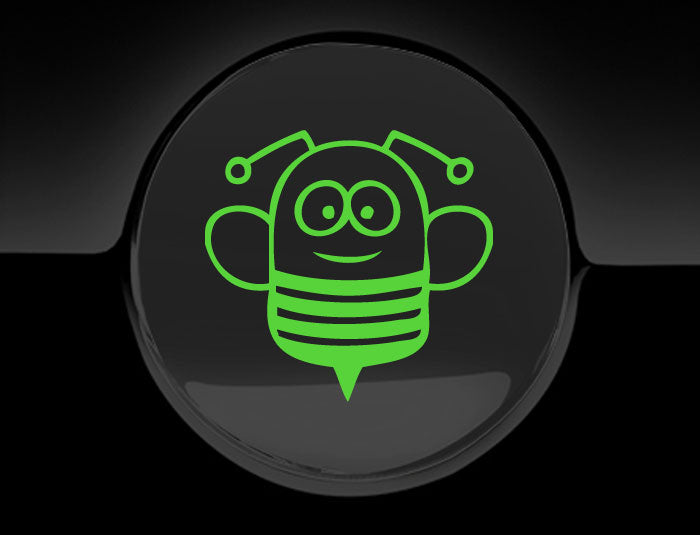 Funny Cartoon Bee Fuel Cap Cover Car Sticker