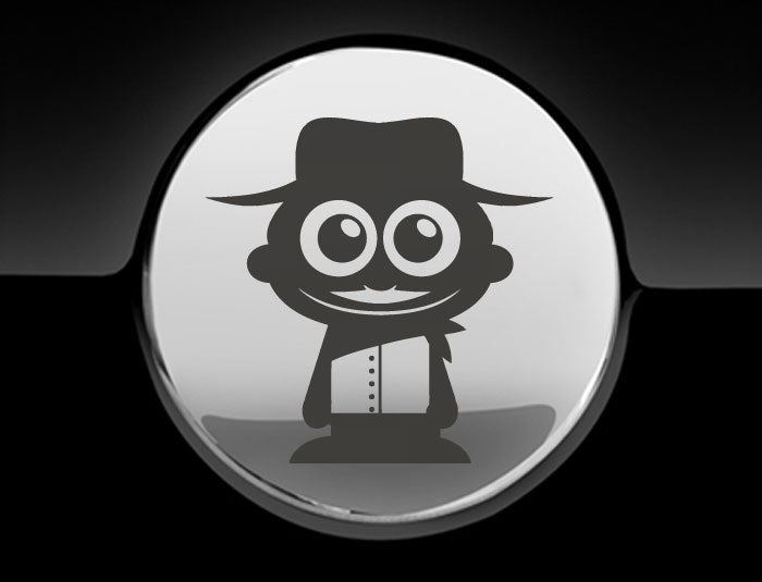 Adorable Cowboy Fuel Cap Car Sticker