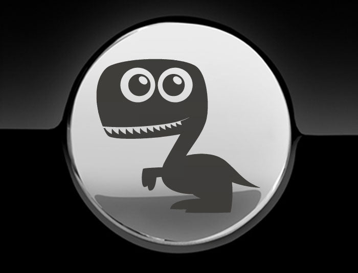 Adorable Dinosaur Fuel Cap Car Sticker
