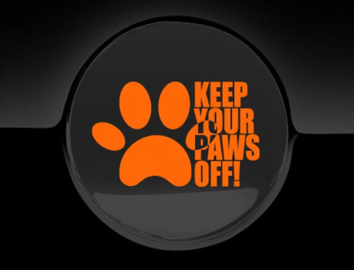 Keep Your Paws Off Fuel Cap Cover Car Sticker