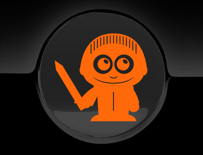Adorable Knight Fuel Cap Car Sticker