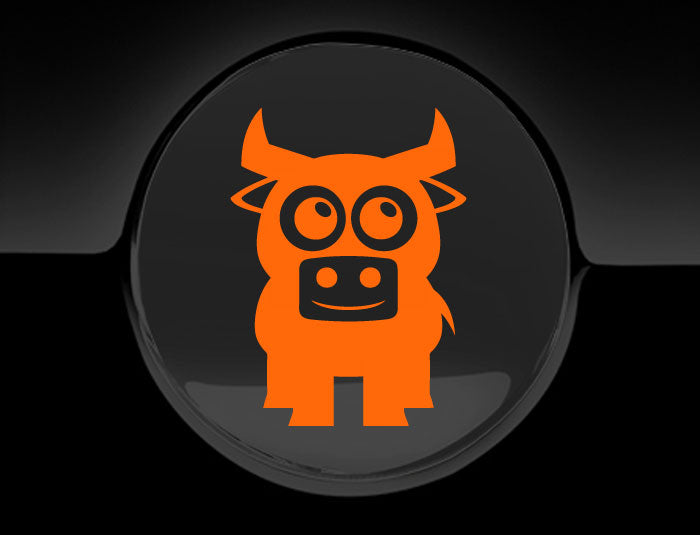 Adorable Bull Fuel Cap Car Sticker