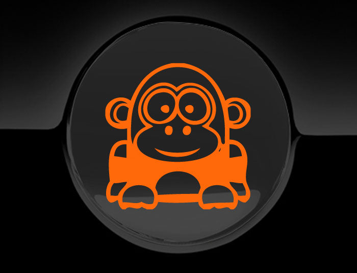 Funny Cartoon Gorilla Fuel Cap Cover Car Sticker