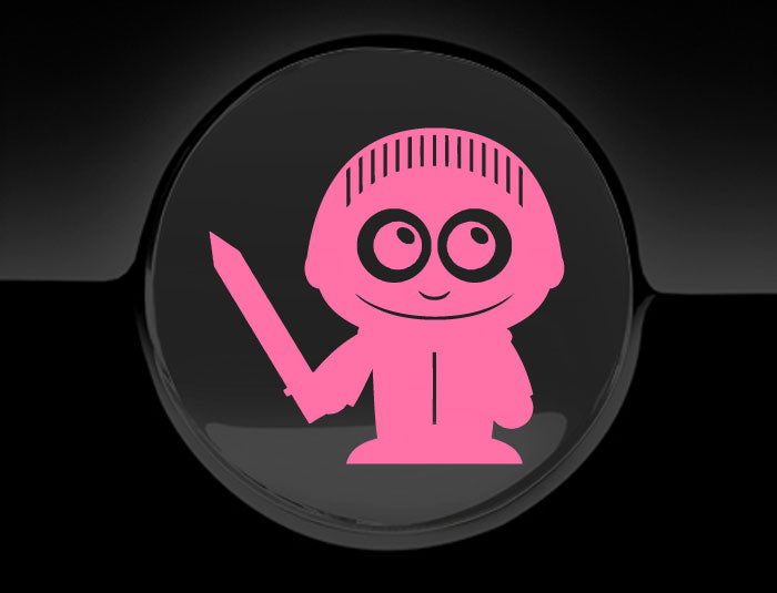 Adorable Knight Fuel Cap Car Sticker