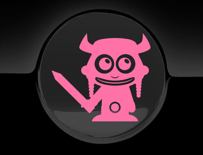 Adorable Viking Fuel Cap Car Sticker