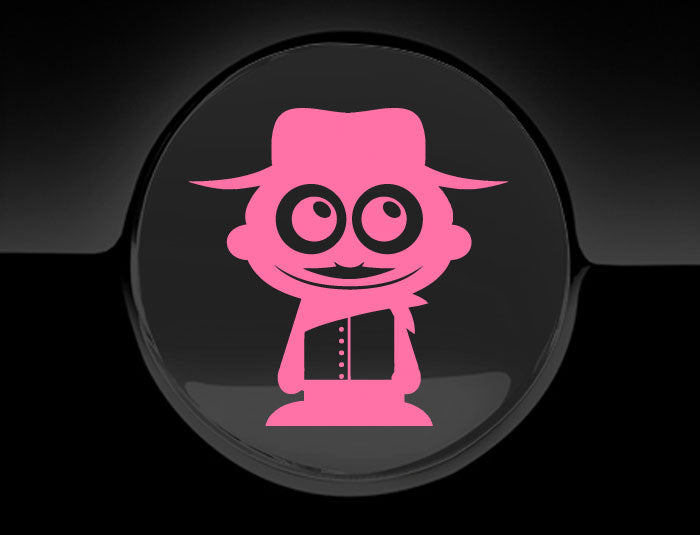 Adorable Cowboy Fuel Cap Car Sticker