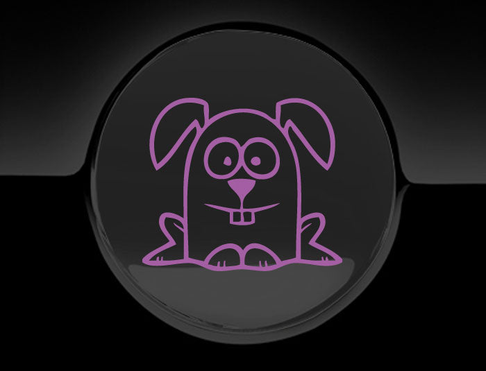 Funny Cartoon Rabbit Fuel Cap Cover Car Sticker