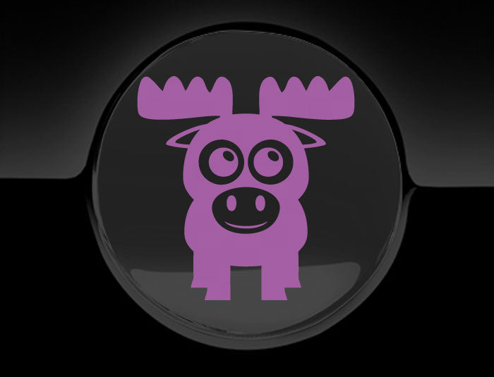 Adorable Moose Fuel Cap Car Sticker