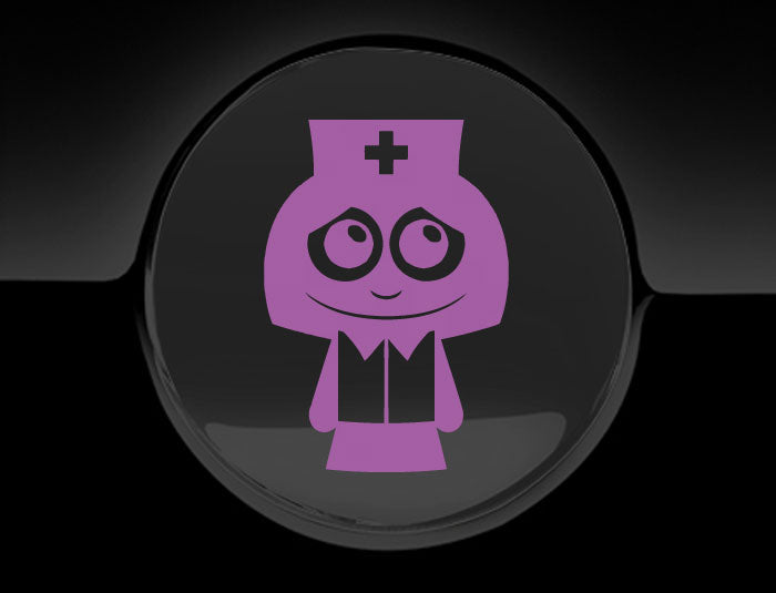Adorable Nurse Fuel Cap Car Sticker