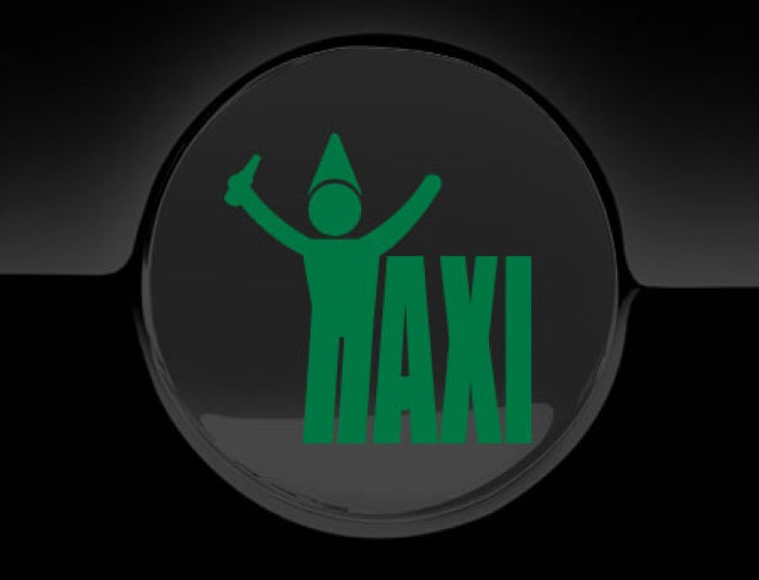 Taxi Drunk Fuel Cap Cover Car Sticker