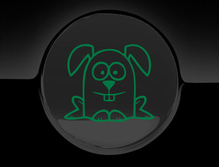 Funny Cartoon Rabbit Fuel Cap Cover Car Sticker