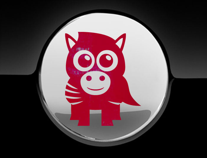 Adorable Zebra Fuel Cap Car Sticker
