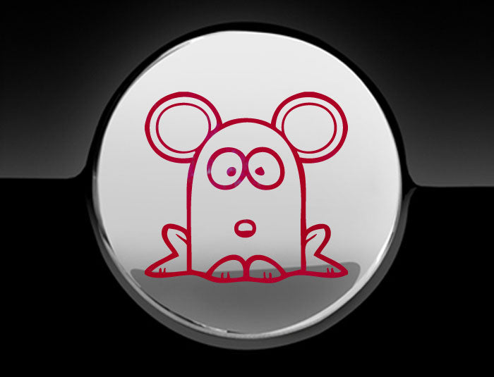 Funny Cartoon MouseFuel Cap Cover Car Sticker