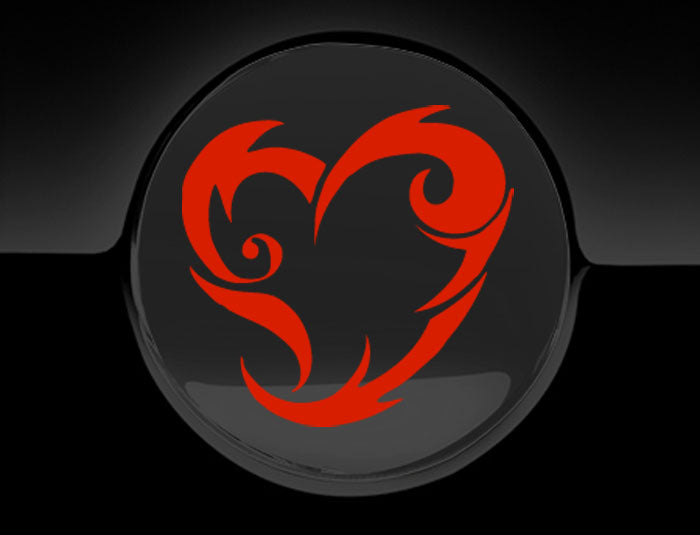 Tribal Heart Fuel Cap Cover Car Sticker