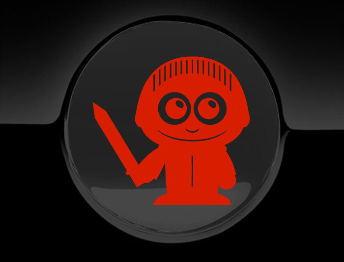 Adorable Knight Fuel Cap Car Sticker
