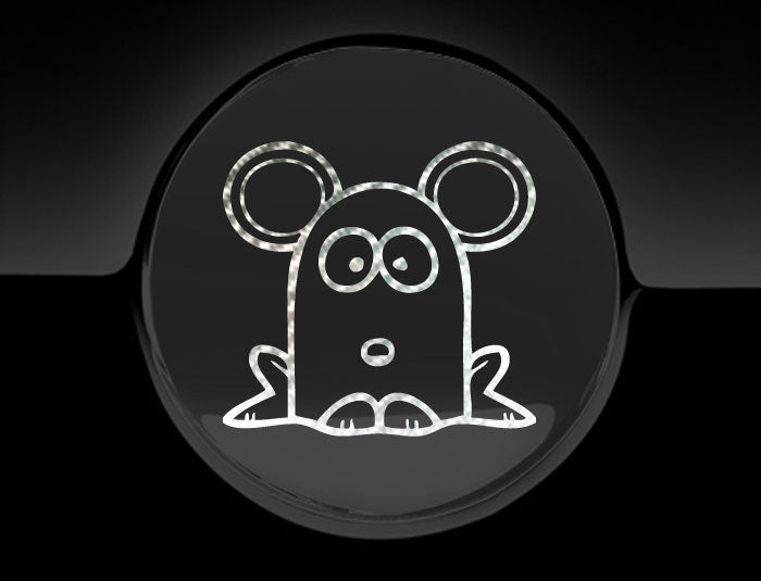 Funny Cartoon MouseFuel Cap Cover Car Sticker