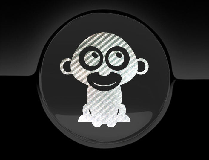 Adorable Monkey Fuel Cap Car Sticker