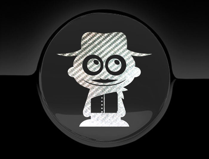 Adorable Cowboy Fuel Cap Car Sticker