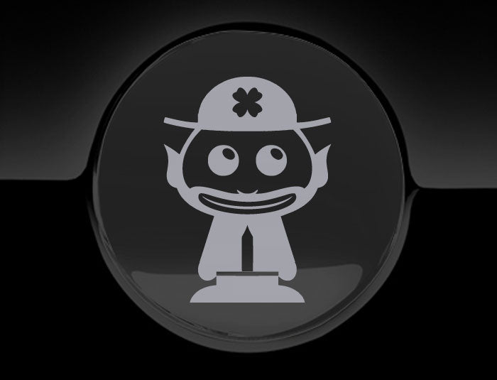 Adorable Leprechaun Fuel Cap Car Sticker