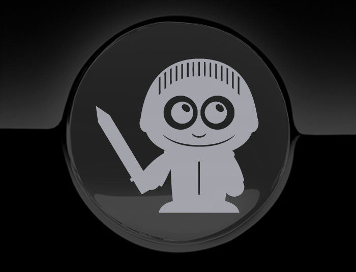 Adorable Knight Fuel Cap Car Sticker