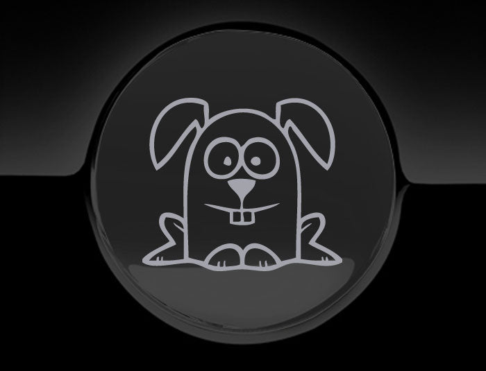 Funny Cartoon Rabbit Fuel Cap Cover Car Sticker