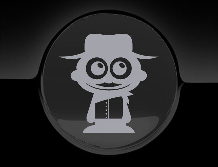 Adorable Cowboy Fuel Cap Car Sticker