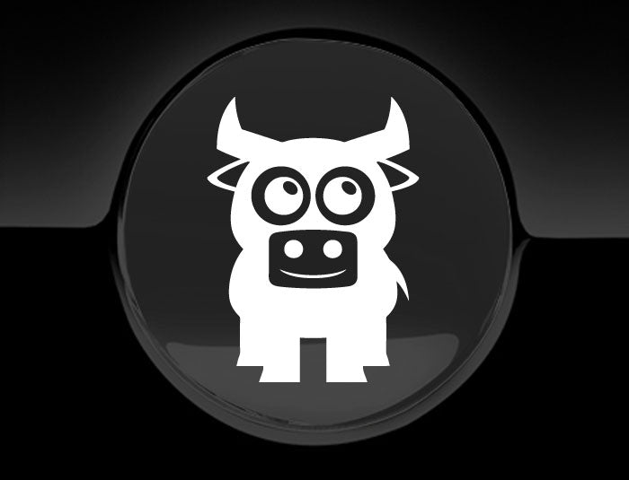 Adorable Bull Fuel Cap Car Sticker