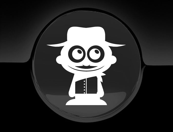 Adorable Cowboy Fuel Cap Car Sticker