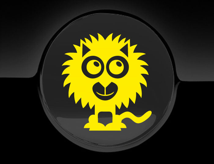 Adorable Lion Fuel Cap Car Sticker