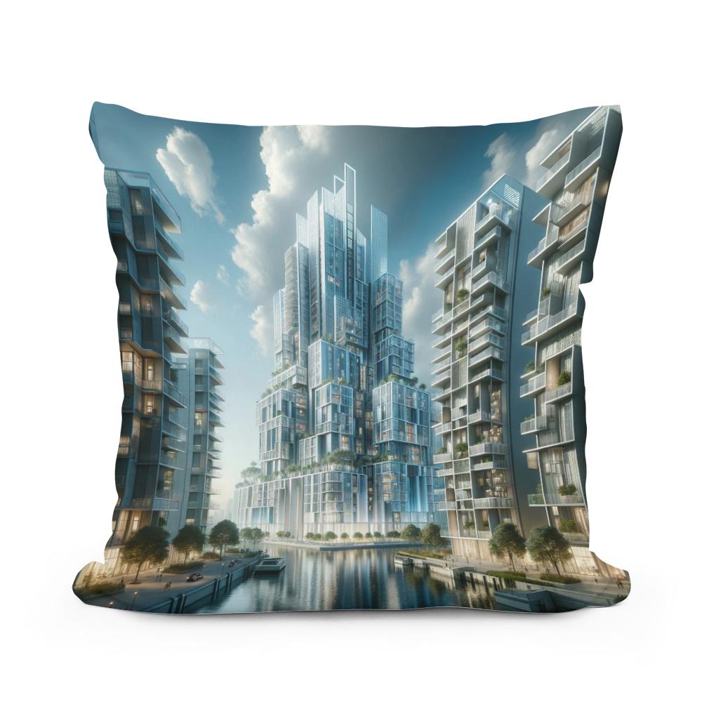 Future Skyline Cotton Cushion