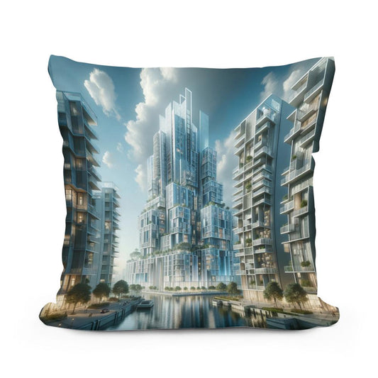 Future Skyline Cotton Cushion