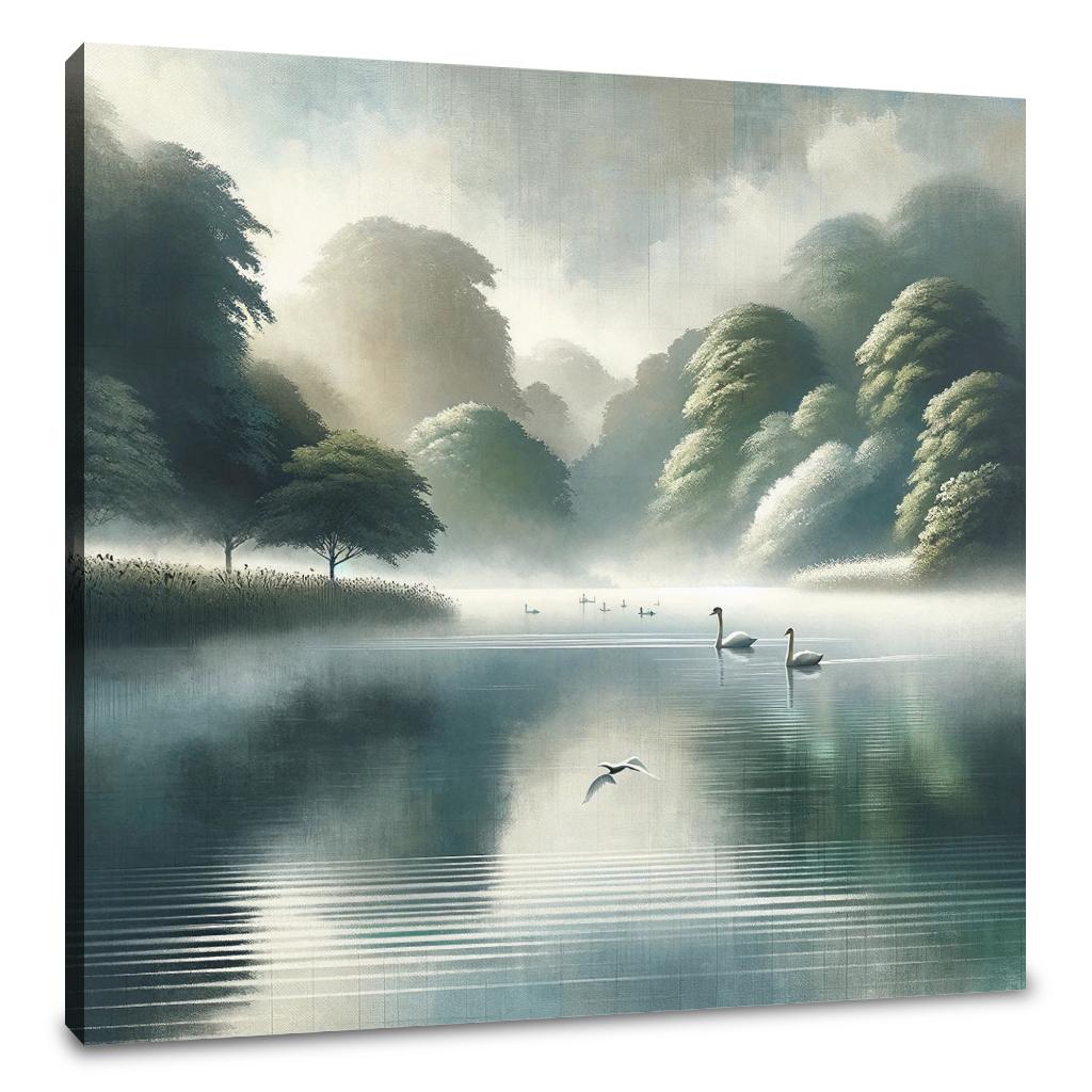 Cardiff Roath Park Lake Canvas