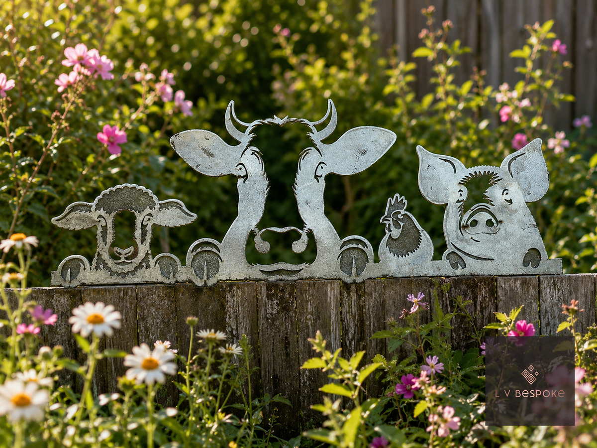 Farmyard Animal Garden Wall Art