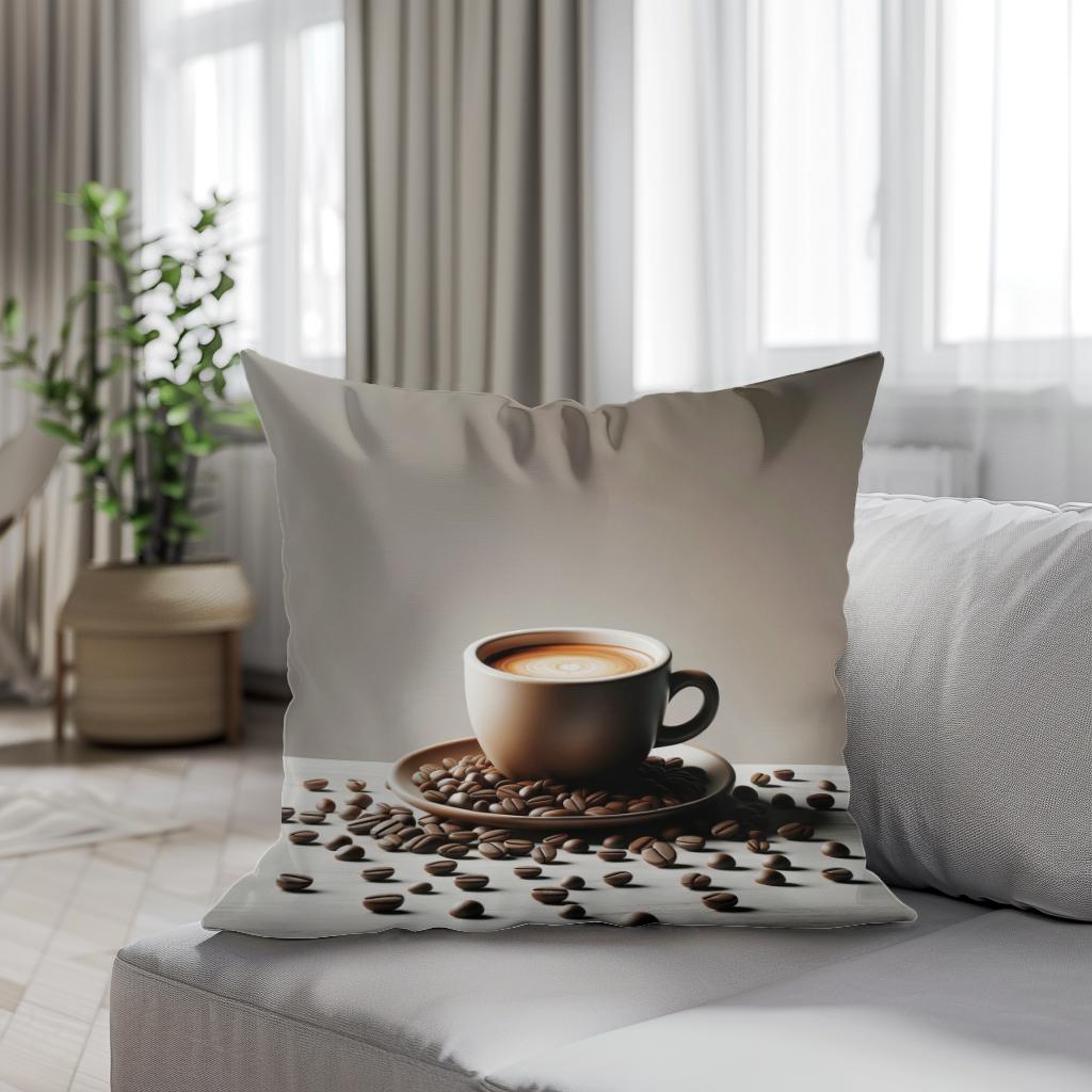 Espresso Essence Cotton Cushion