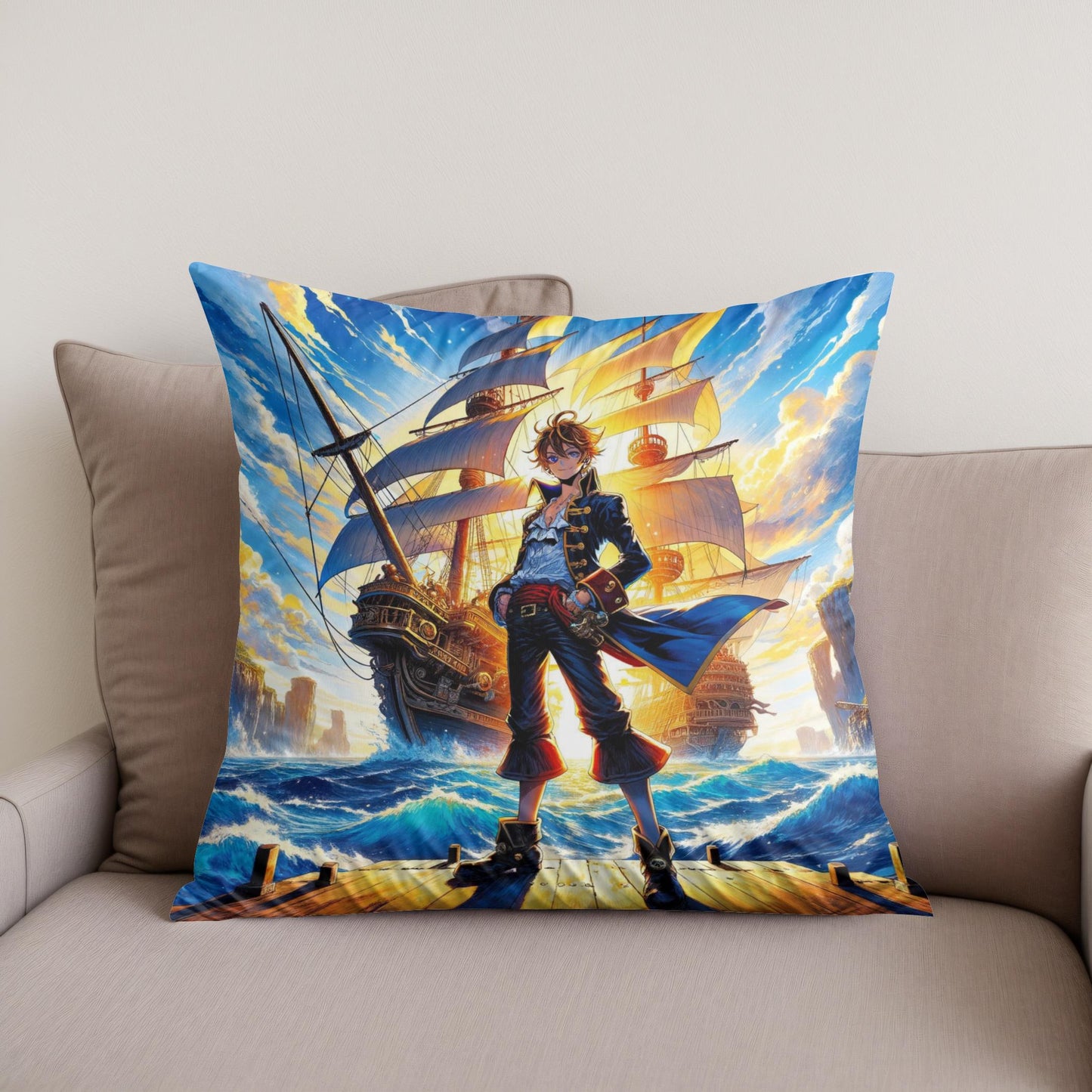Voyage of the Brave Cotton Cushion