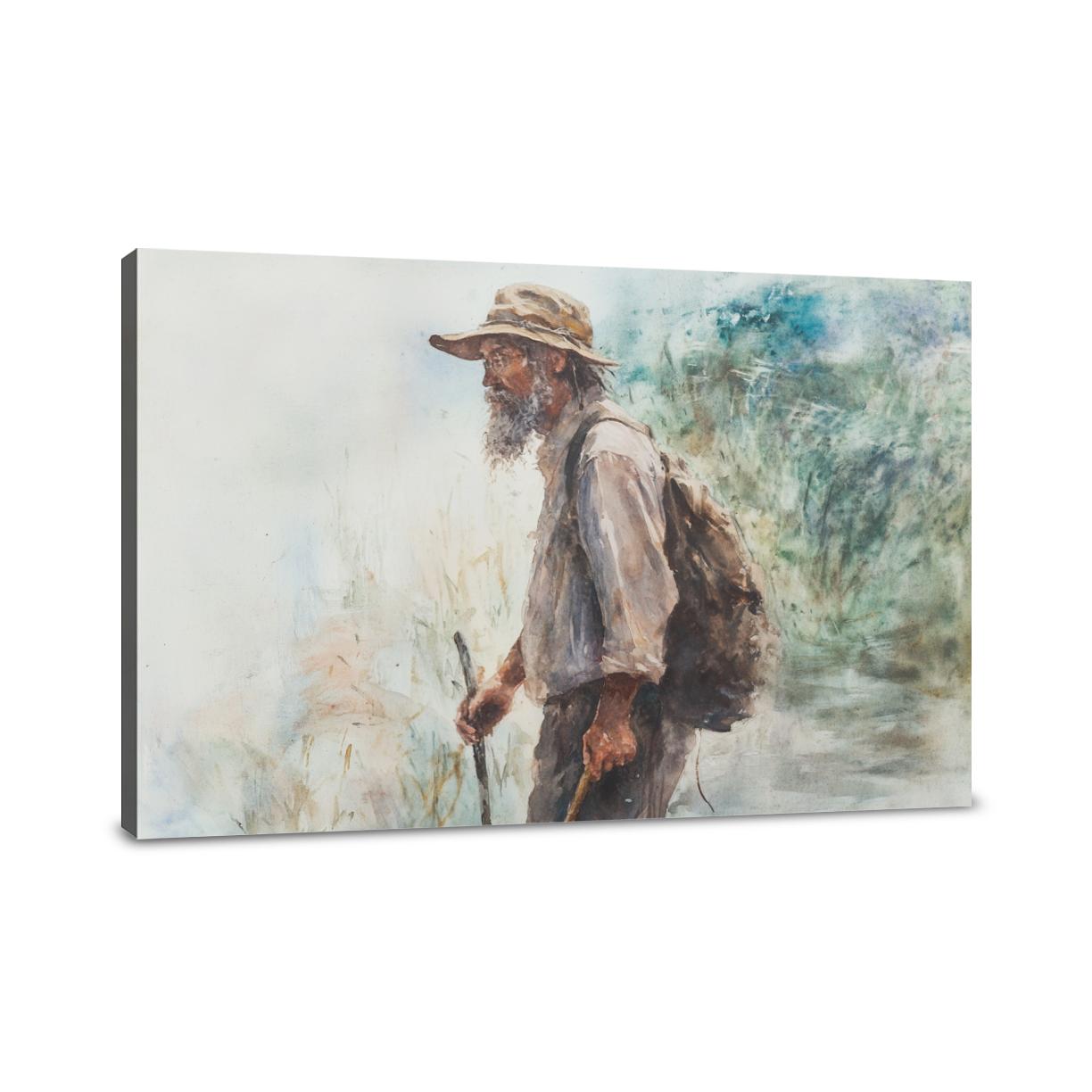 The Wanderer's Rustic Canvas