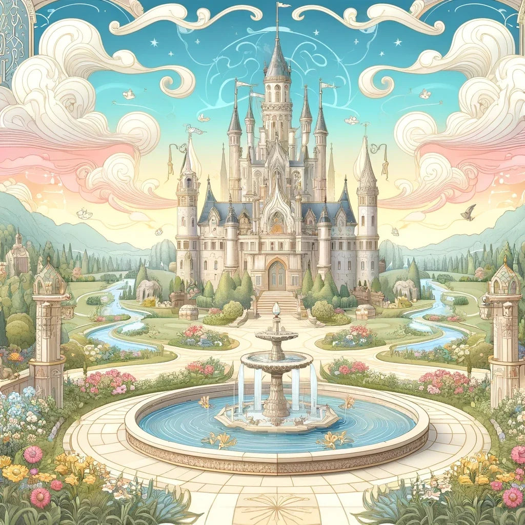 Mystical Fairy-Tale Castle Canvas