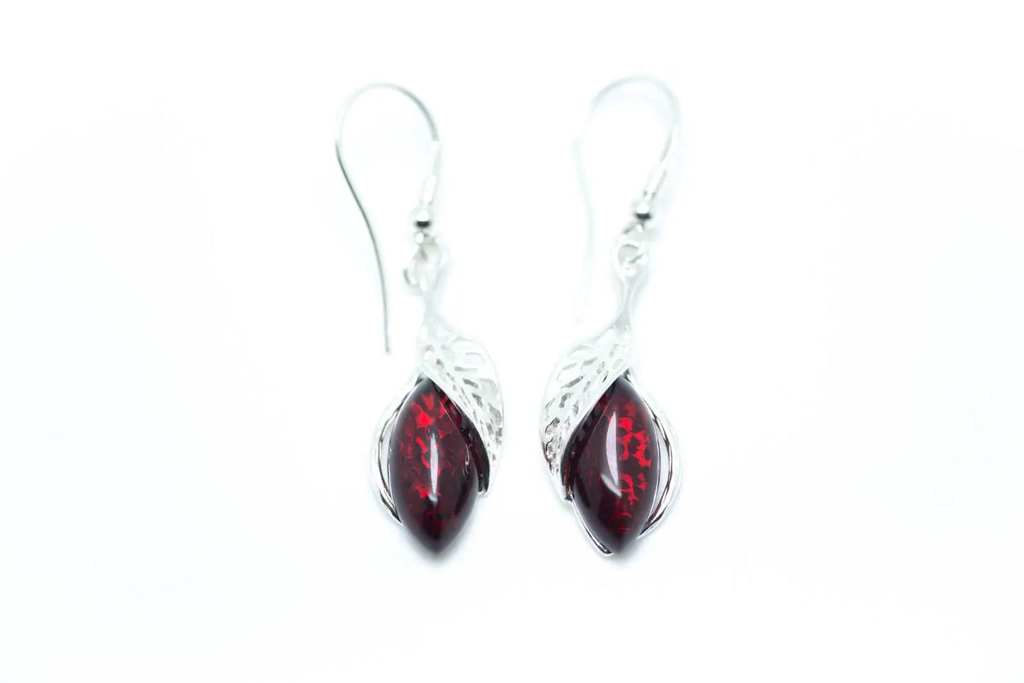 Fancy Top Cherry Dangle Earrings