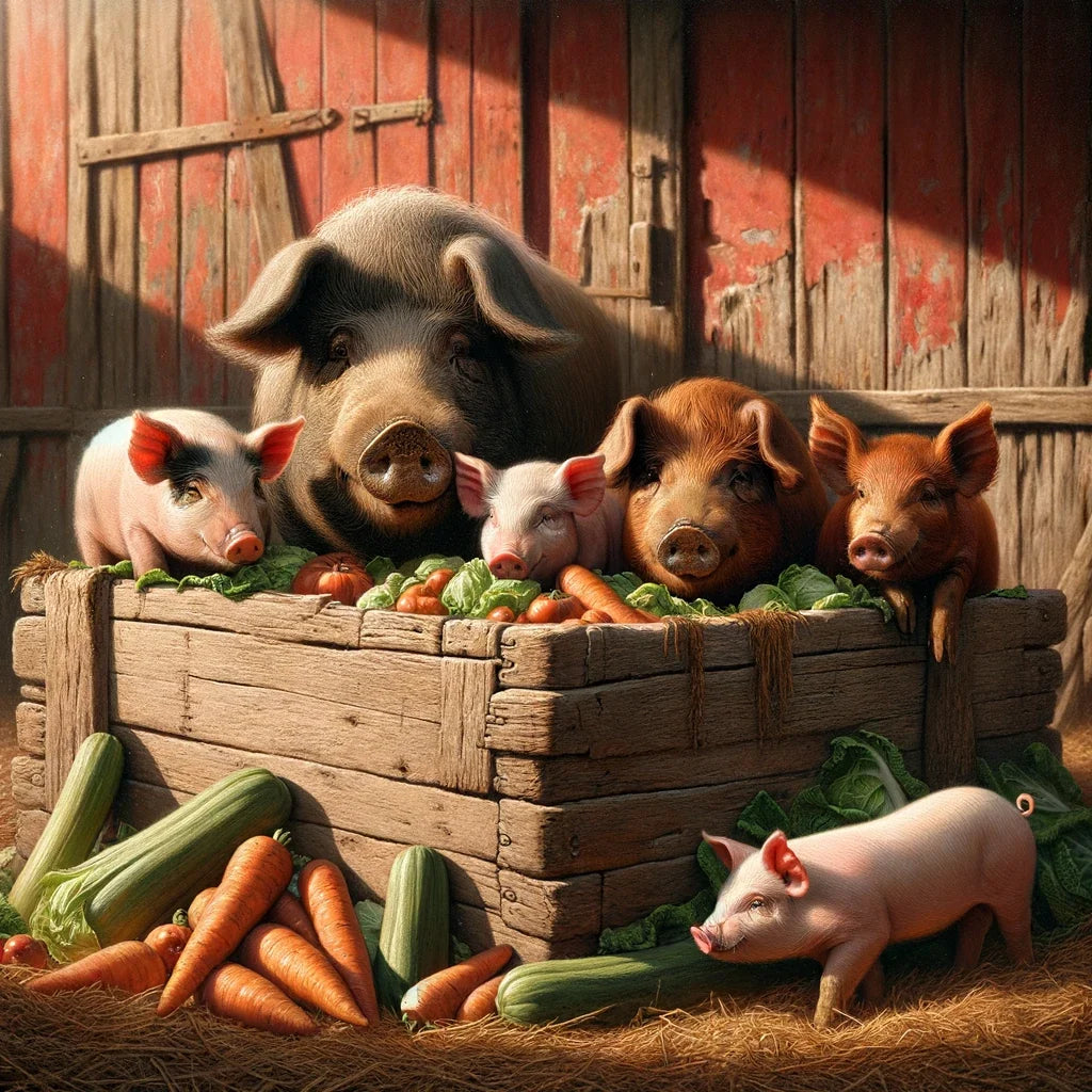 Farmyard Gathering Canvas