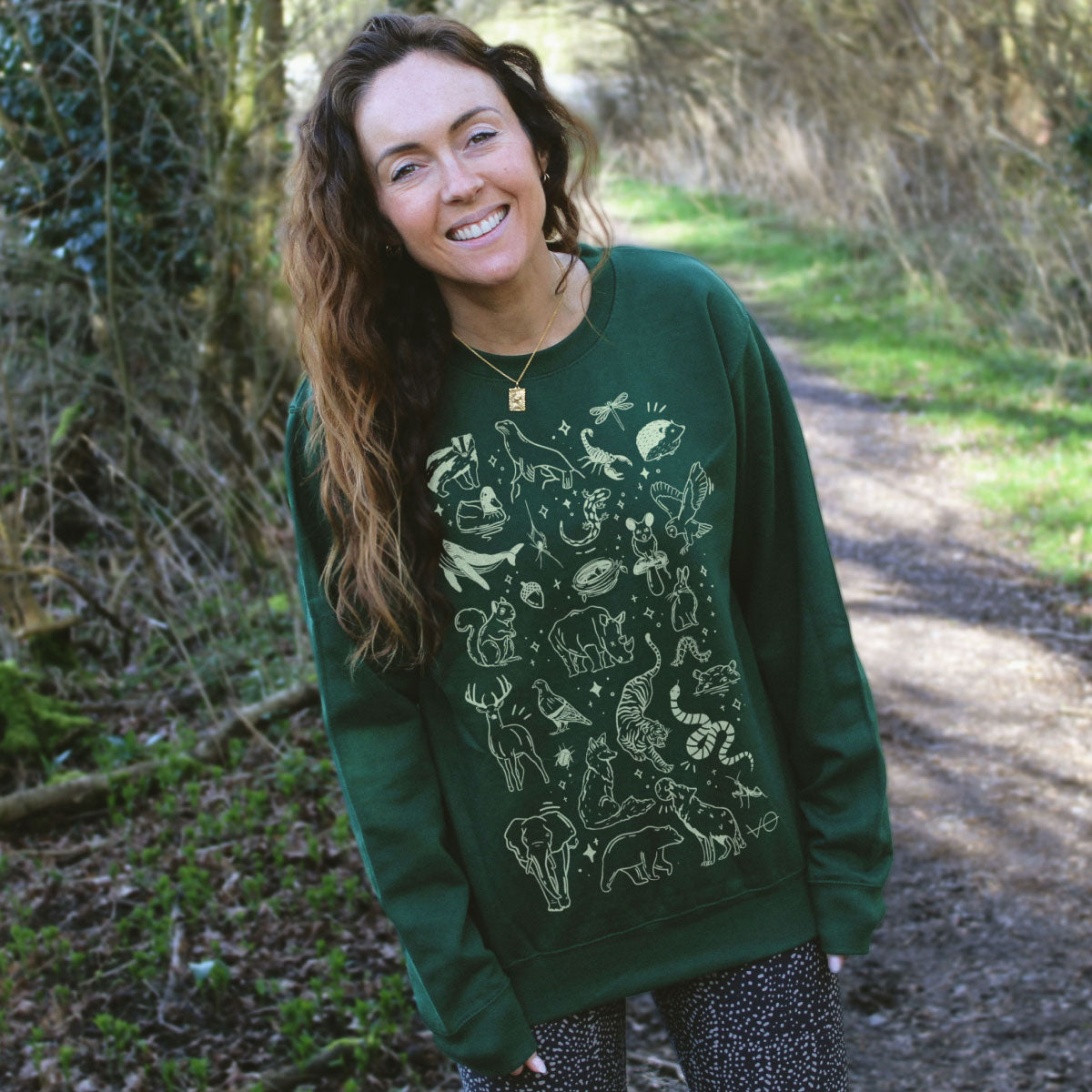 Fauna Doodle Sweatshirt (Unisex)