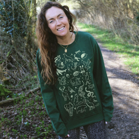 Fauna Doodle Sweatshirt (Unisex)