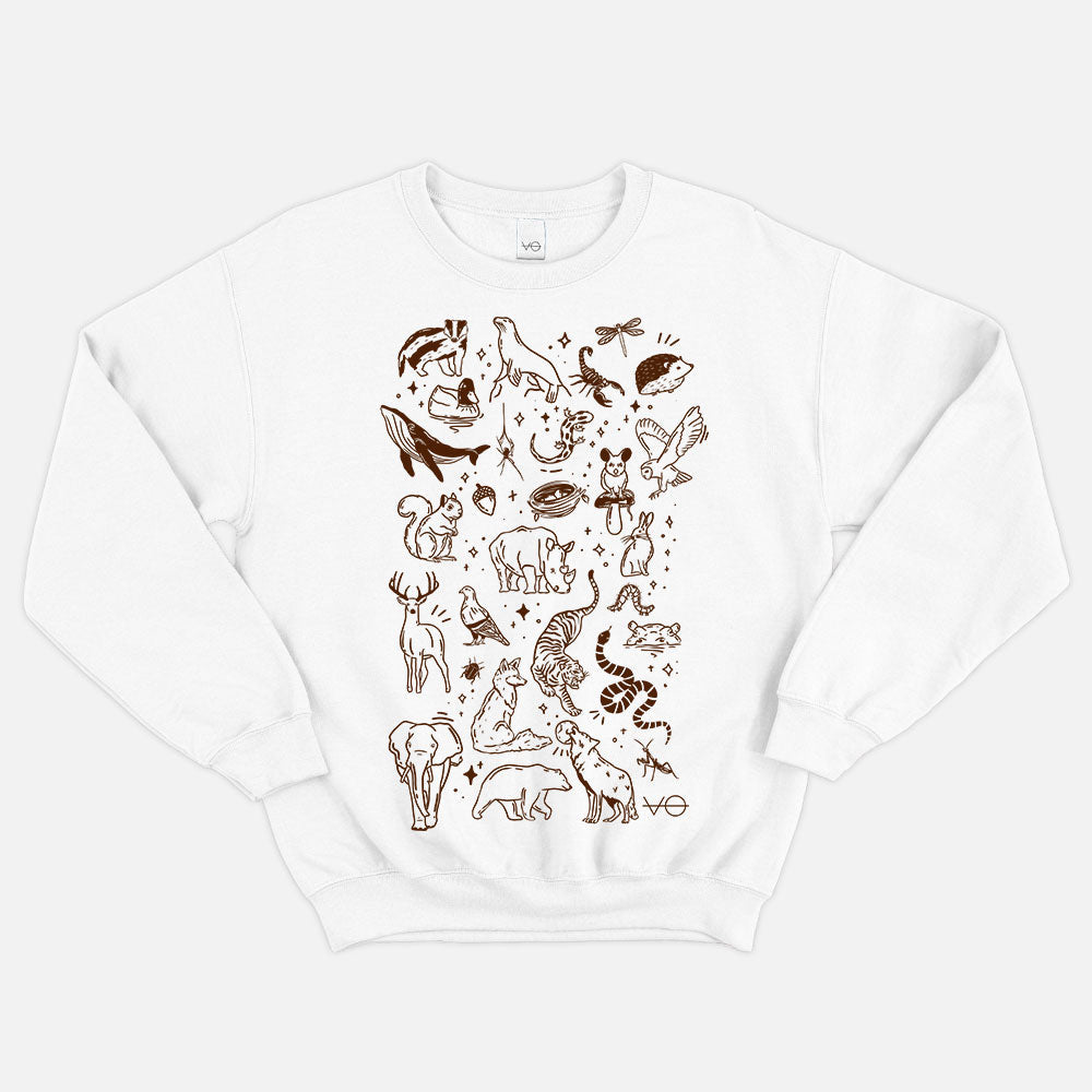 Fauna Doodle Sweatshirt (Unisex)