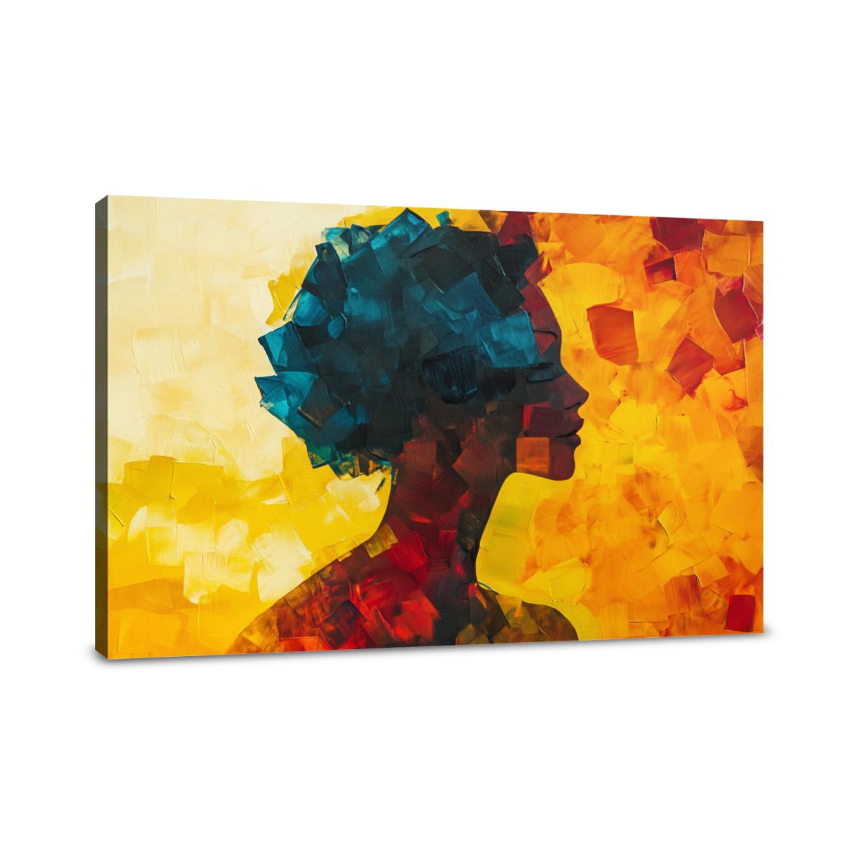 Geometric Silhouette Canvas