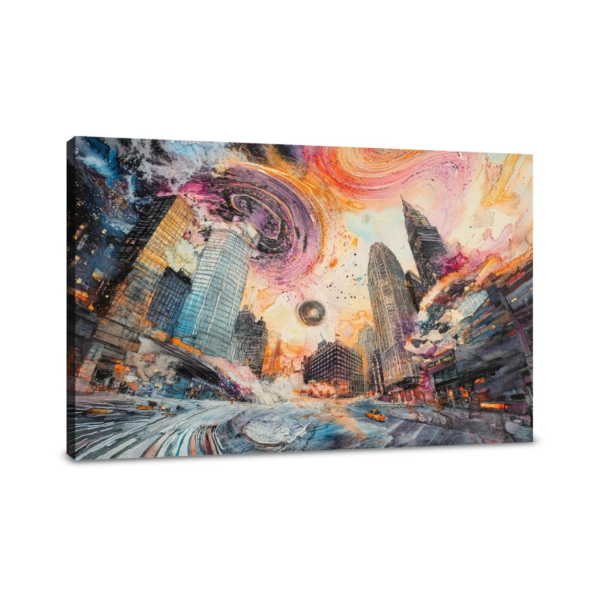 Neon Harmony Canvas
