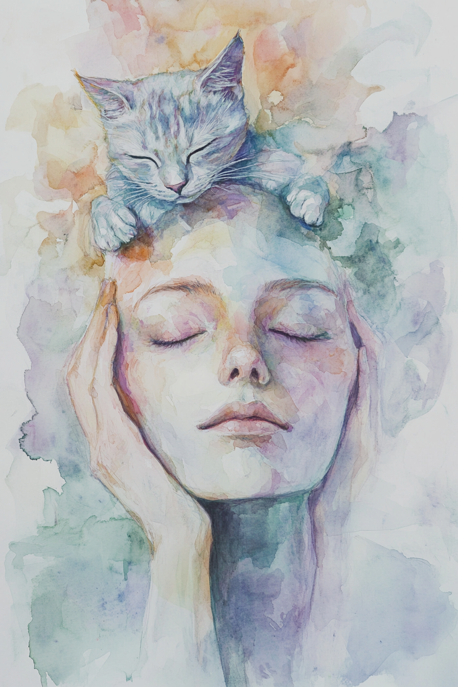 Feline Reverie Canvas