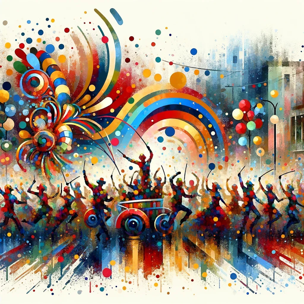 Festive Parade Canvas
